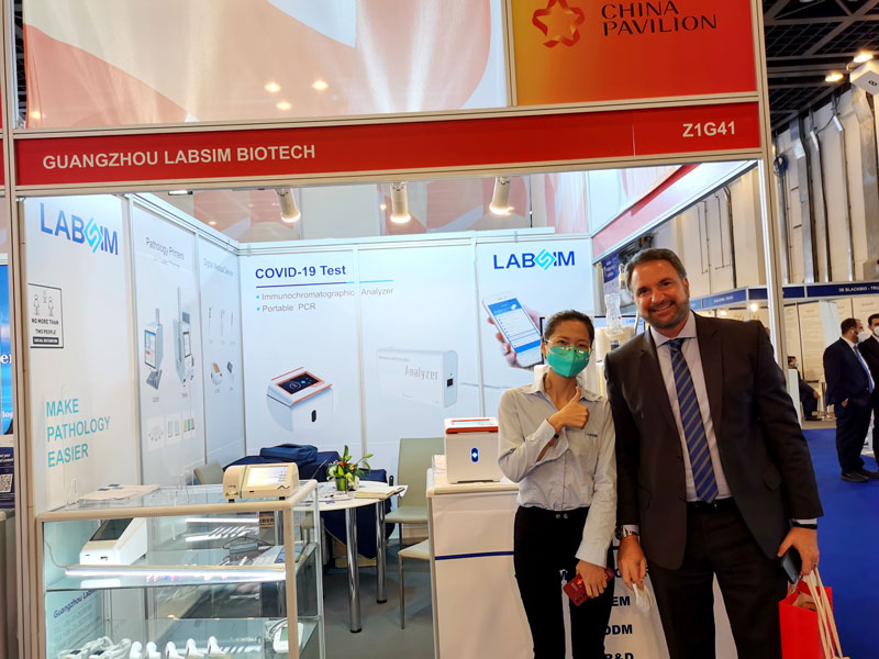 【展(zhan)會(hui)迴(hui)顧(gu)】藍(lan)勃(bo)生物(wu)精綵(cai)亮相(xiang)2022 MEDLAB Middle East